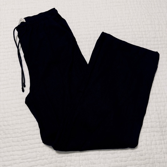 Abercrombie & Fitch Black Linen Pants - Picture 1 of 3